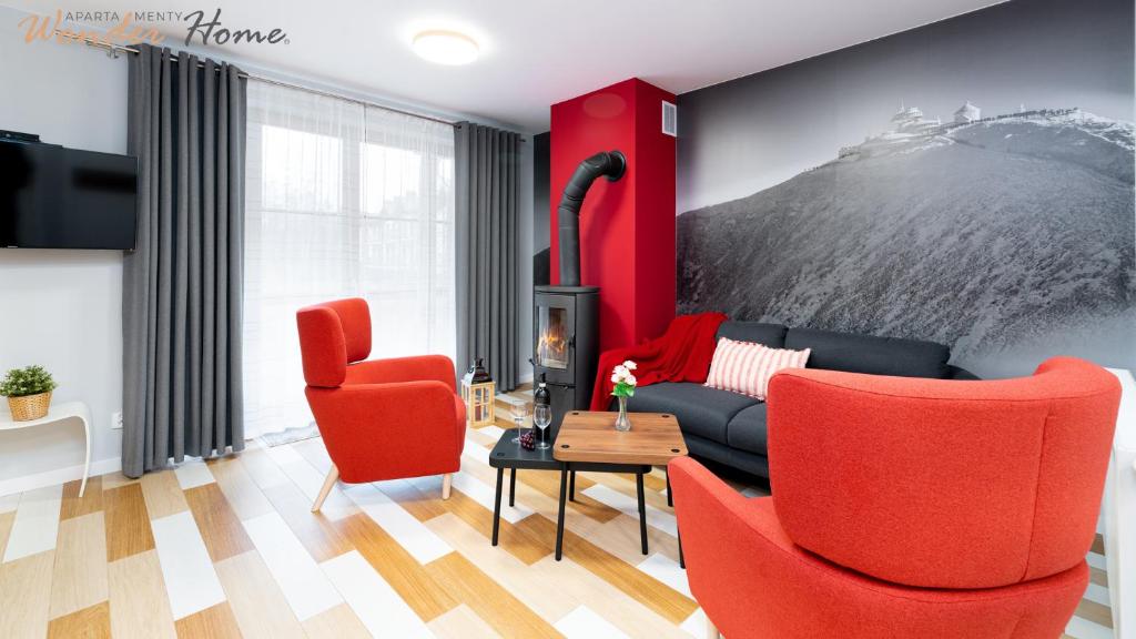 Image 1 of Wonder Home – Domki górskie z kominkami, bezpłatnym parkingiem i placem zabaw na terenie kompleksu