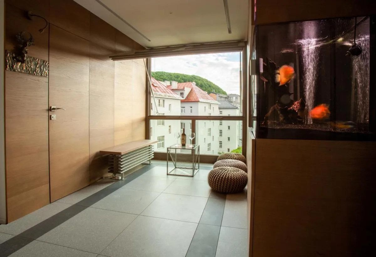 Image 2 of Contemporary apartment with fireplace & terrace