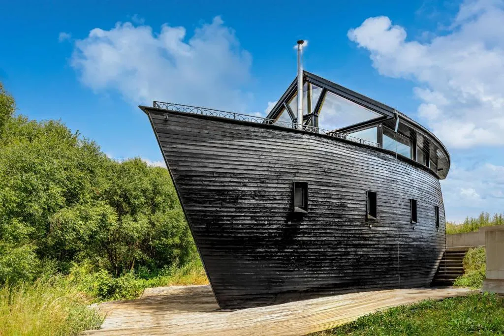 Image 1 of Unique Boat Shaped House at Lakefront #instaWORTH