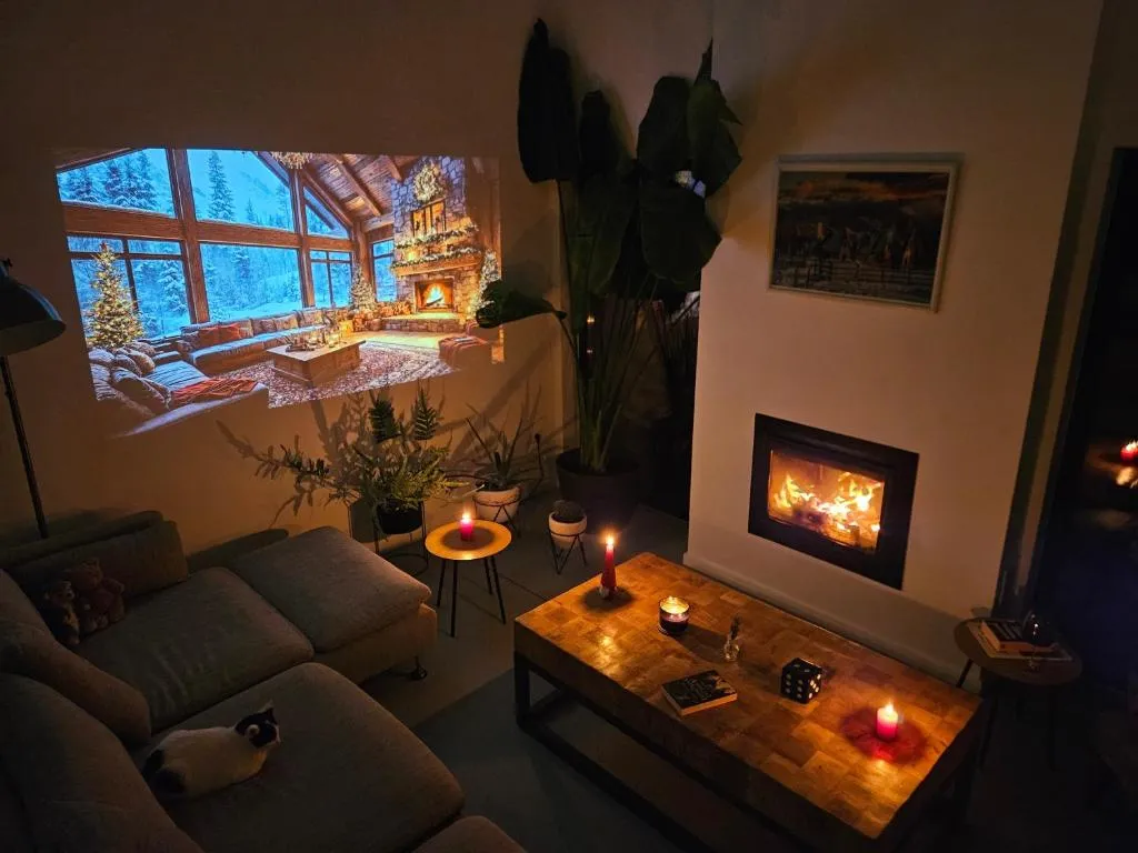 Image 1 of Black Walnut House with indoor outdoor fireplace