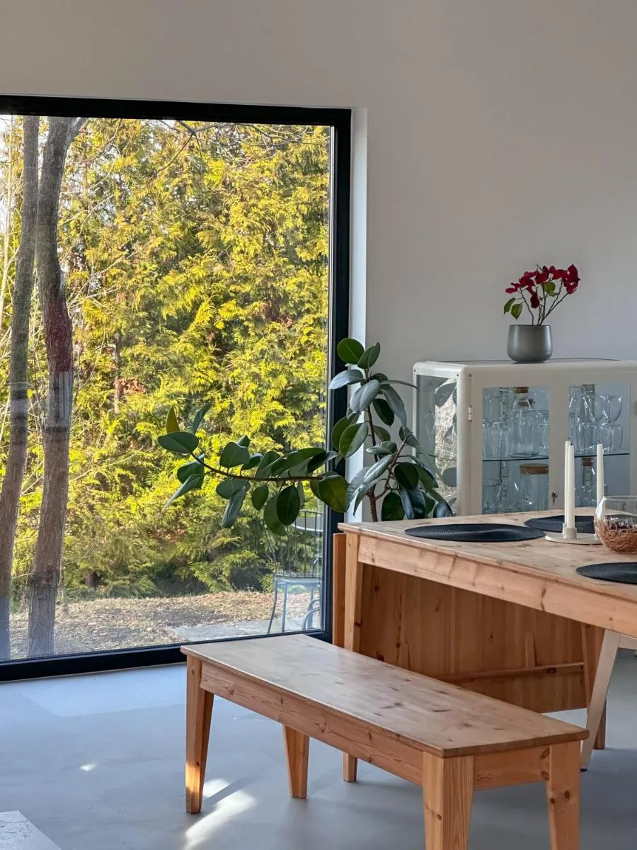 Image 7 of Black Walnut House with indoor outdoor fireplace