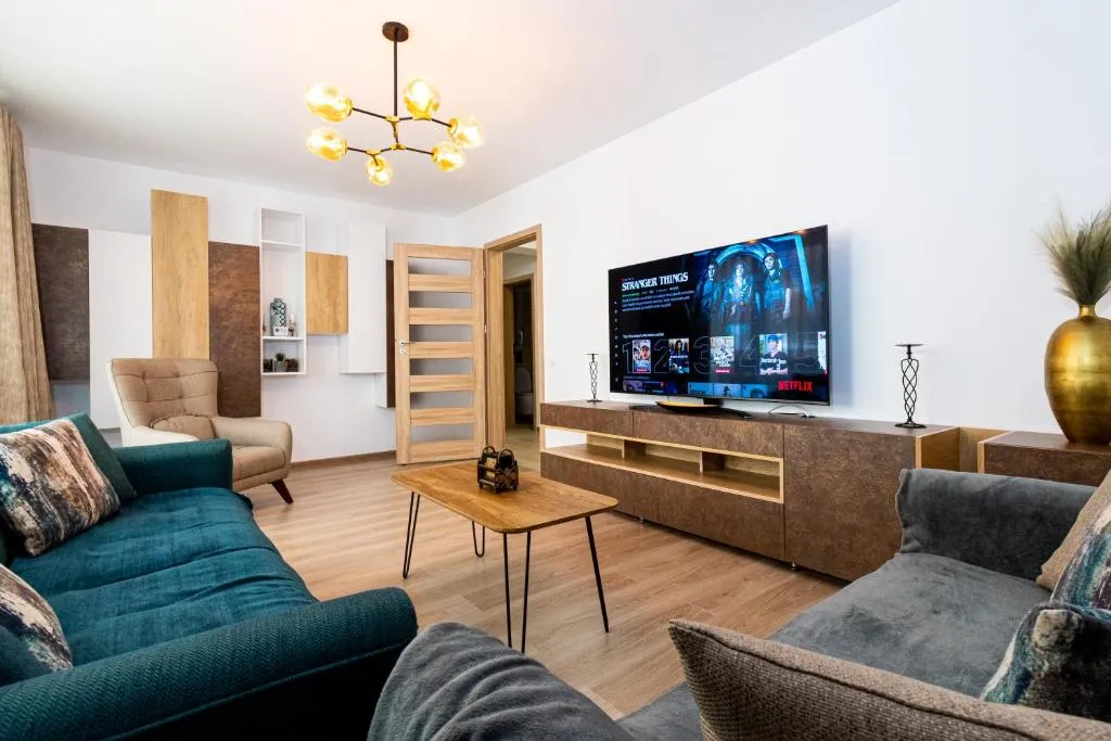 Image 1 of Pentha Apt – Stylish and Spacious 2-Bedroom Apartment near Coresi Mall