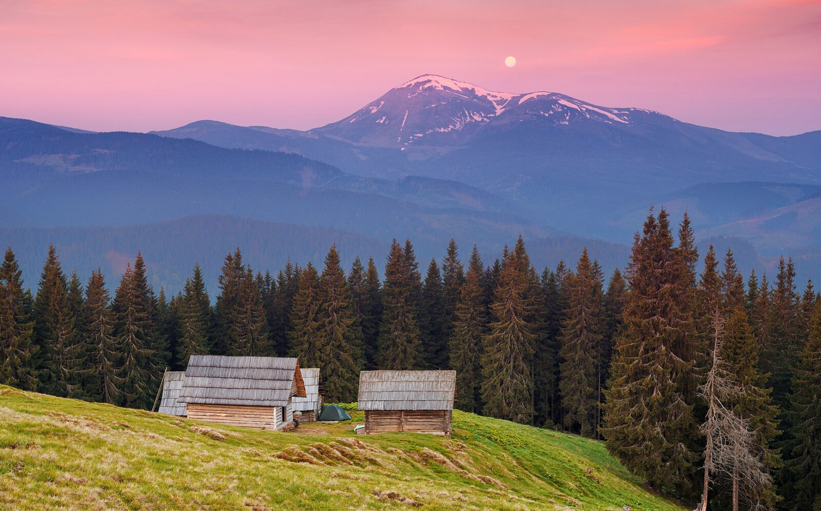 carpathians view on mountains